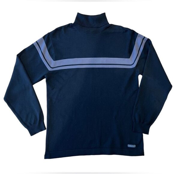 Nike turtleneck dri-fit black grey stripe size medium - Picture 12 of 16